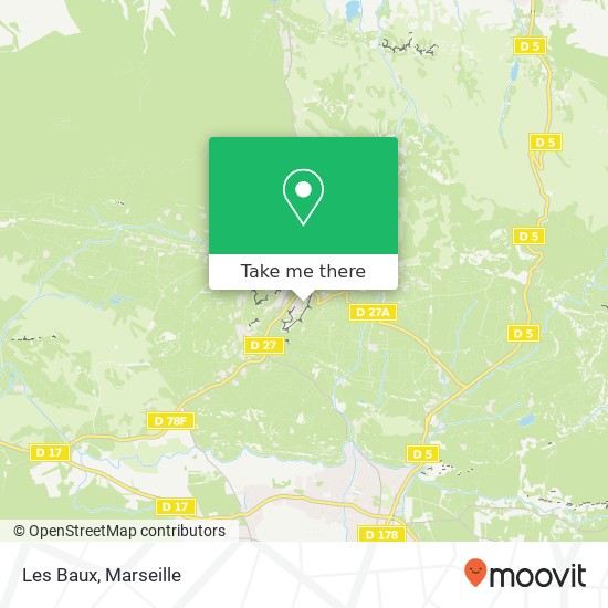 Mapa Les Baux