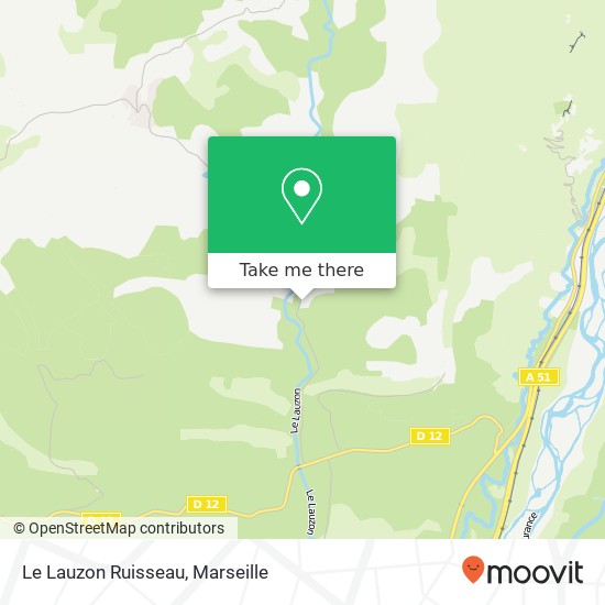 Le Lauzon Ruisseau map