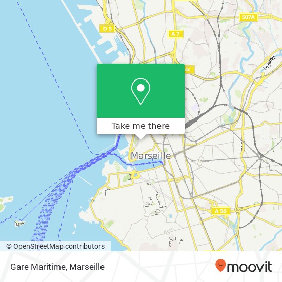 Gare Maritime map