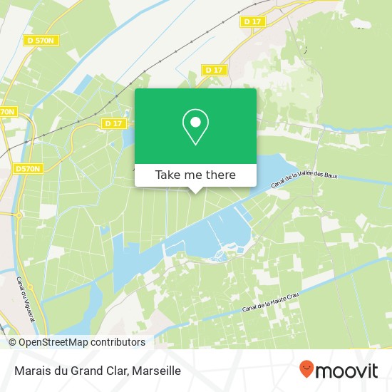 Marais du Grand Clar map