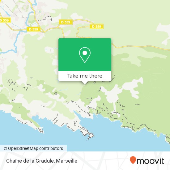 Chaîne de la Gradule map