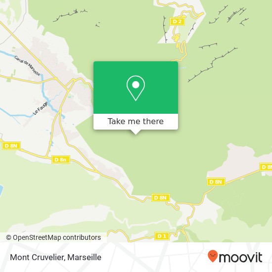 Mapa Mont Cruvelier