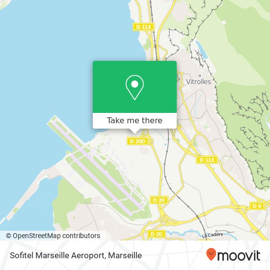 Mapa Sofitel Marseille Aeroport