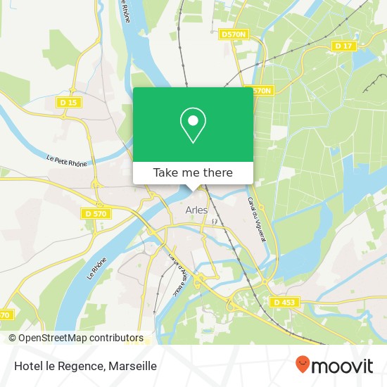 Hotel le Regence map
