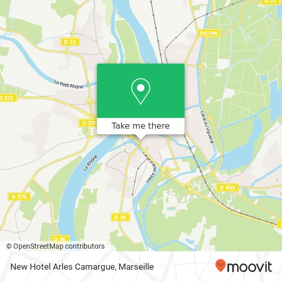 New Hotel Arles Camargue map