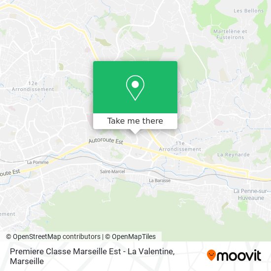 Premiere Classe Marseille Est - La Valentine map
