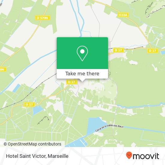 Hotel Saint Victor map