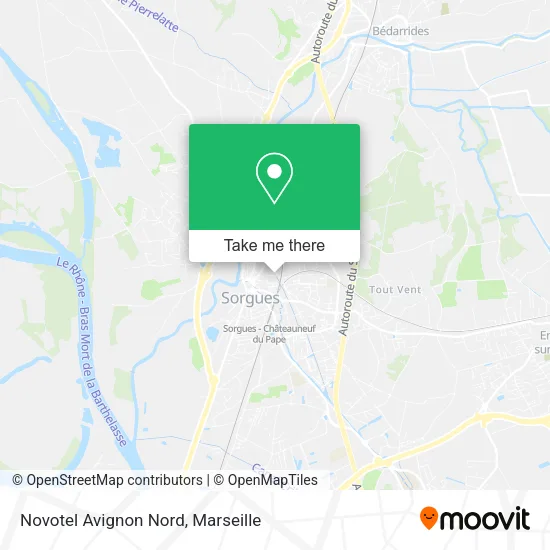 Novotel Avignon Nord map