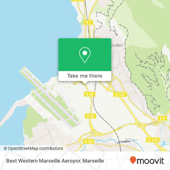 Mapa Best Western Marseille Aeropor