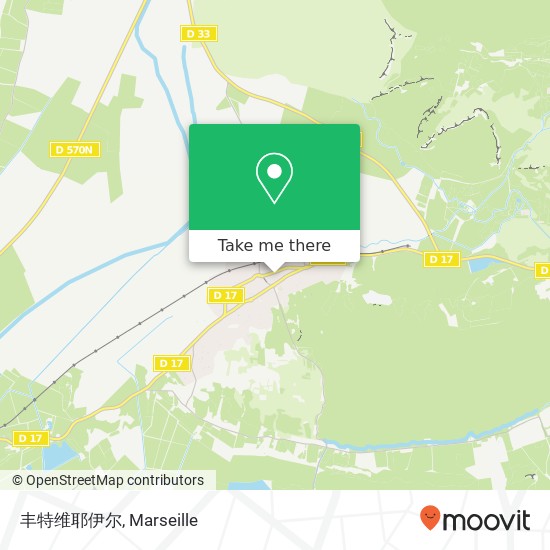 Mapa 丰特维耶伊尔