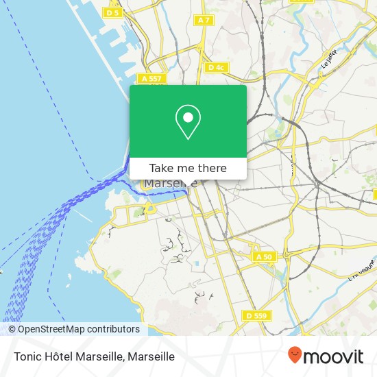 Tonic Hôtel Marseille map