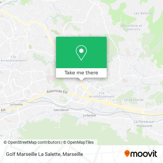 Golf Marseille La Salette map