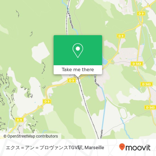 Mapa エクス＝アン＝プロヴァンスTGV駅