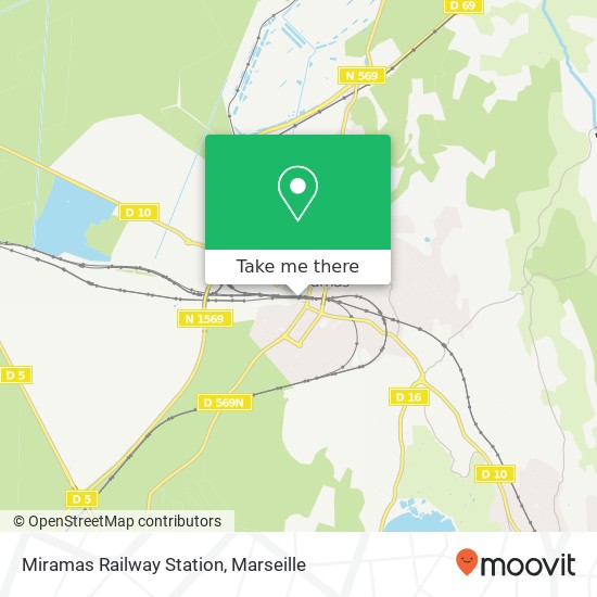 Miramas Railway Station map