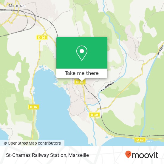 St-Chamas Railway Station map