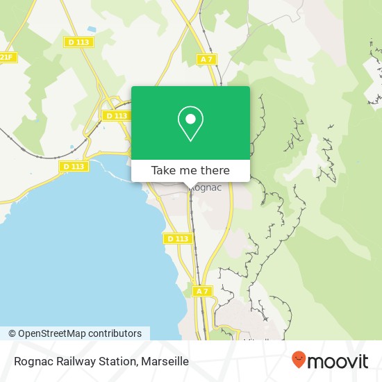 Mapa Rognac Railway Station