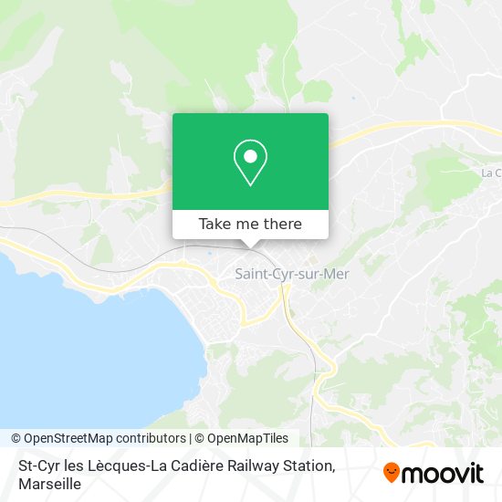 St-Cyr les Lècques-La Cadière Railway Station map