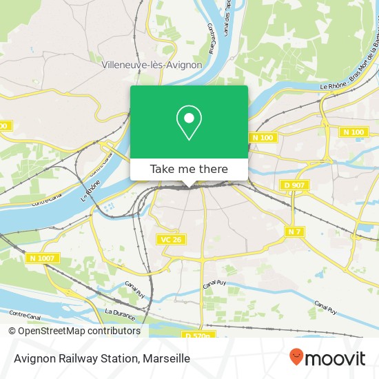 Avignon Railway Station map