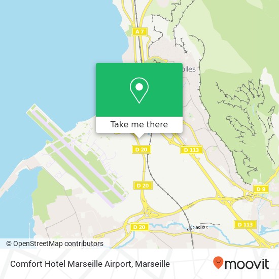 Comfort Hotel Marseille Airport map