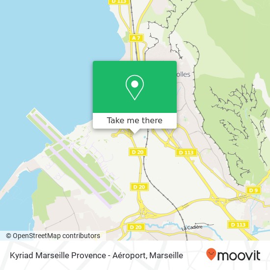 Kyriad Marseille Provence - Aéroport map