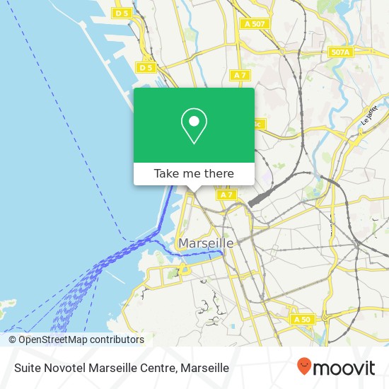 Suite Novotel Marseille Centre map