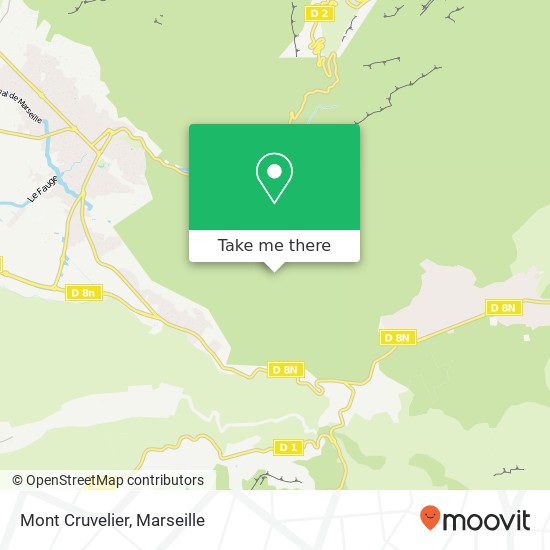 Mapa Mont Cruvelier