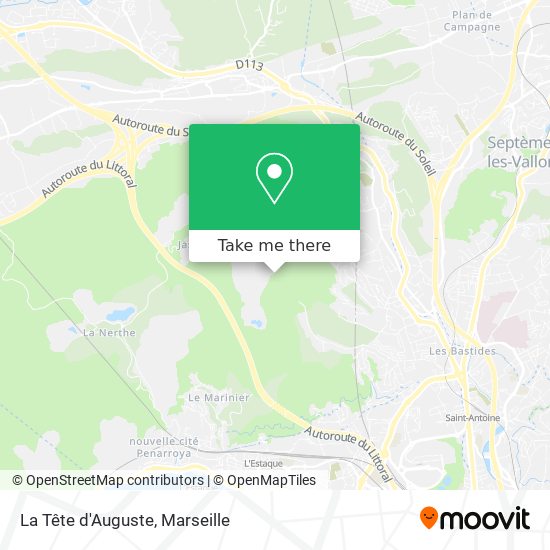 La Tête d'Auguste map