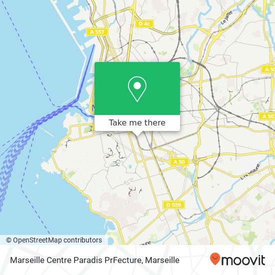 Mapa Marseille Centre Paradis PrFecture