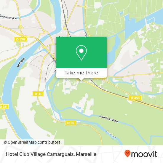 Hotel Club Village Camarguais map