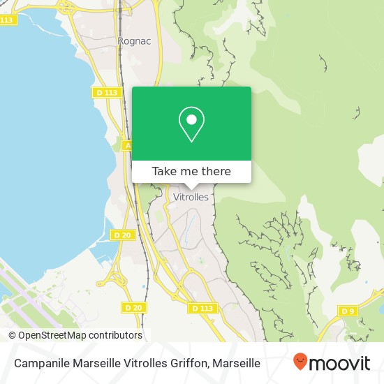 Mapa Campanile Marseille Vitrolles Griffon