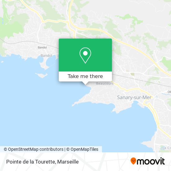 Pointe de la Tourette map
