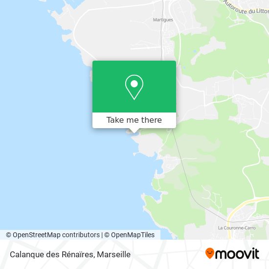 Calanque des Rénaïres map