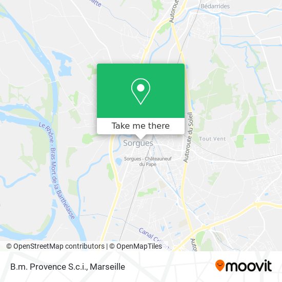 B.m. Provence S.c.i. map