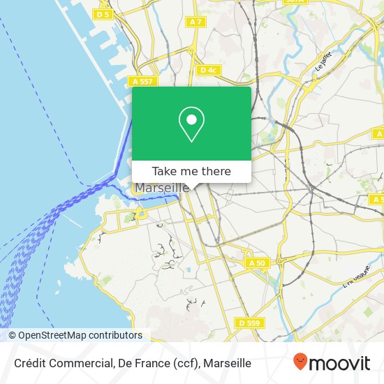 Mapa Crédit Commercial, De France (ccf)