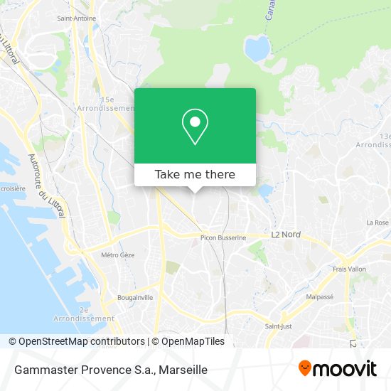 Gammaster Provence S.a. map