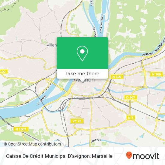 Mapa Caisse De Crédit Municipal D'avignon