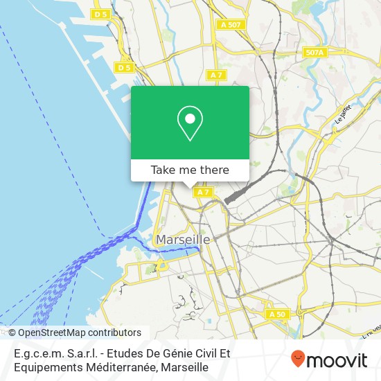 Mapa E.g.c.e.m. S.a.r.l. - Etudes De Génie Civil Et Equipements Méditerranée