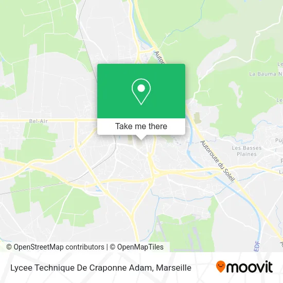 Lycee Technique De Craponne Adam map