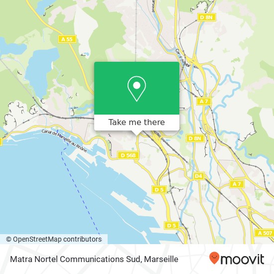 Mapa Matra Nortel Communications Sud