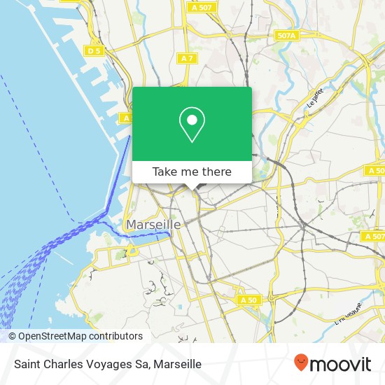 Mapa Saint Charles Voyages Sa