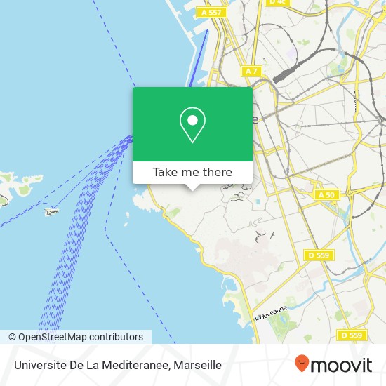 Universite De La Mediteranee map