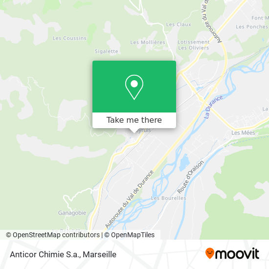 Mapa Anticor Chimie S.a.