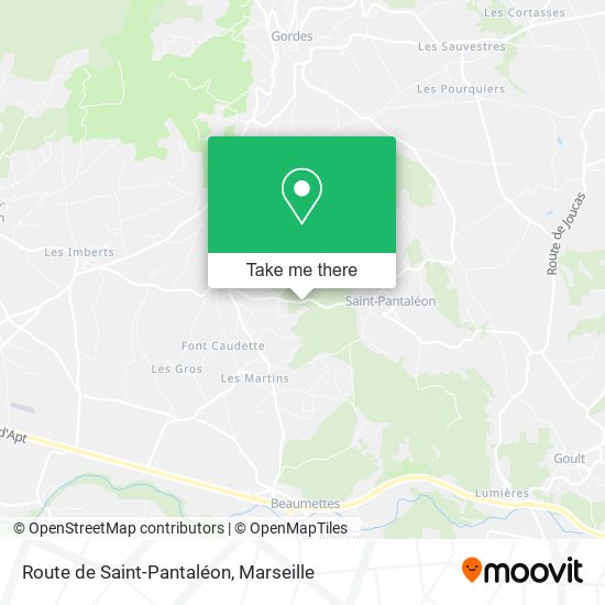 Route de Saint-Pantaléon map