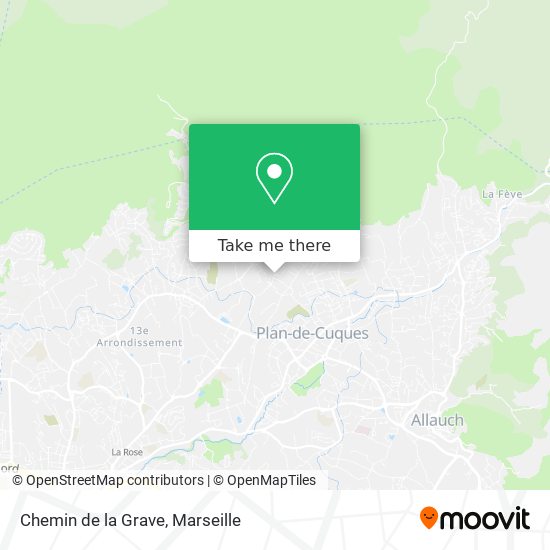 Chemin de la Grave map