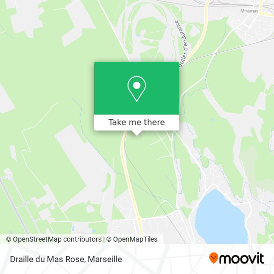 Draille du Mas Rose map