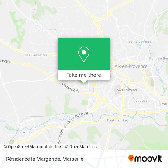 Résidence la Margeride map