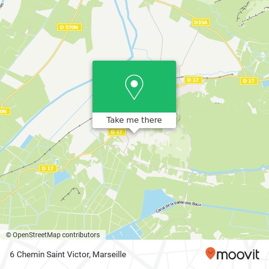 Mapa 6 Chemin Saint Victor
