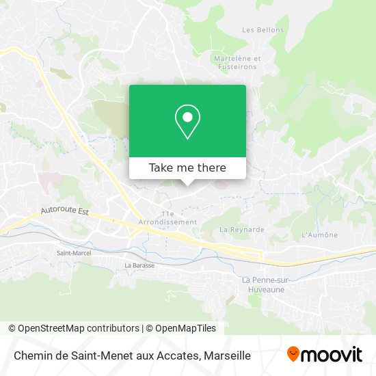 Chemin de Saint-Menet aux Accates map