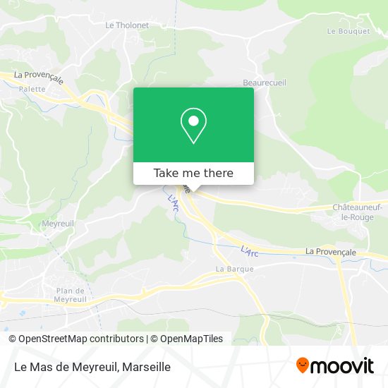 Le Mas de Meyreuil map