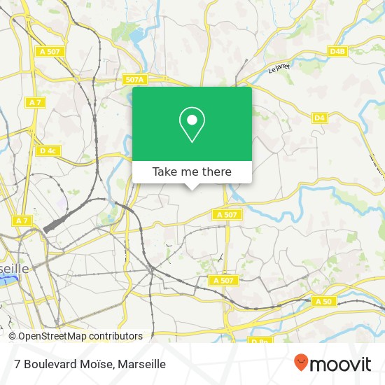 Mapa 7 Boulevard Moïse
